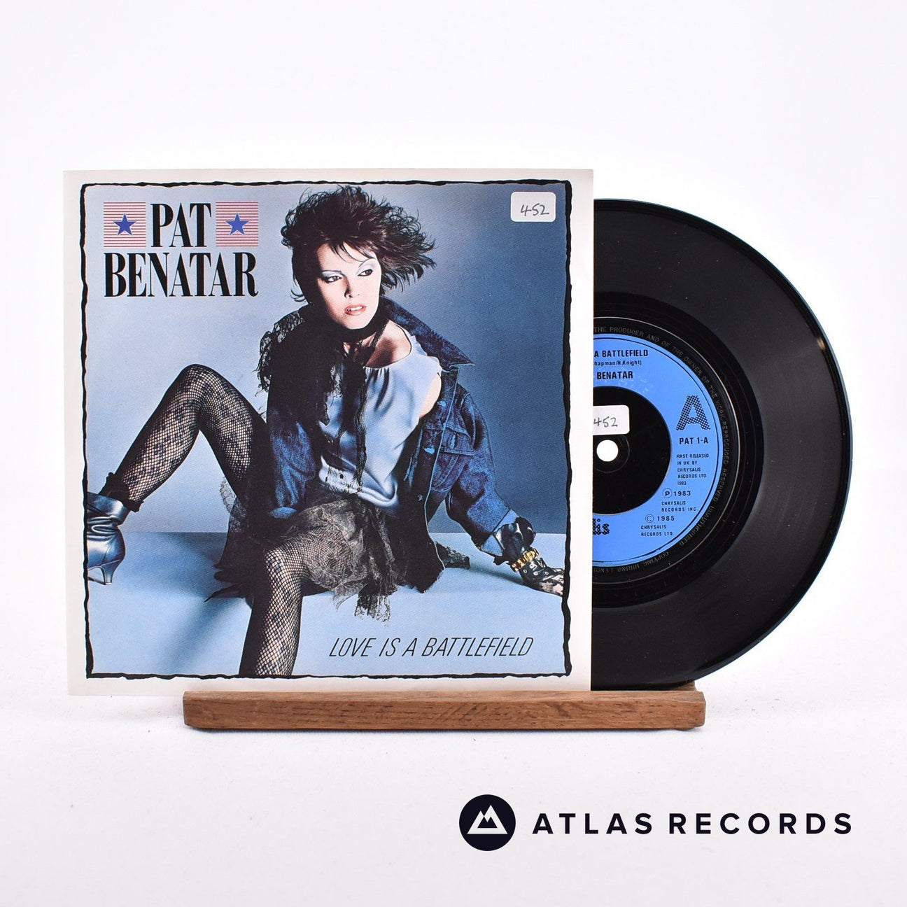 Pat Benatar Love Is A Battlefield 7" Vinyl Record - Front Cover & Record