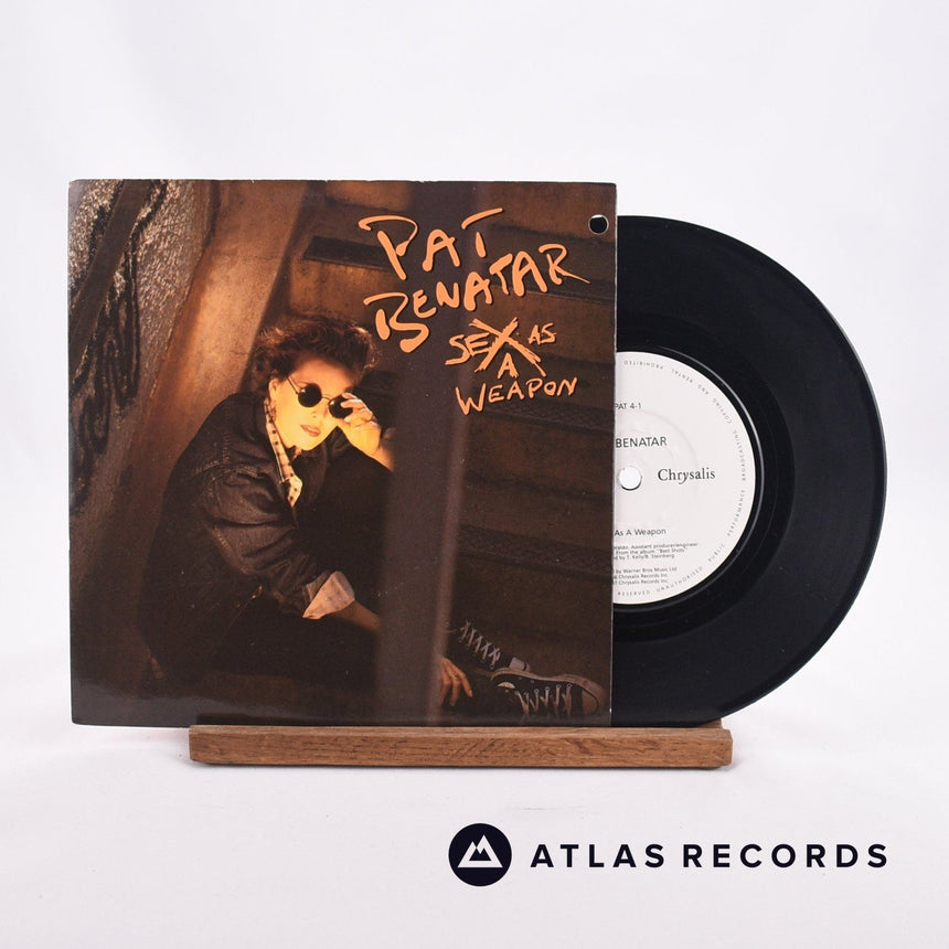 Pat Benatar Sex As A Weapon 7" Vinyl Record - Front Cover & Record