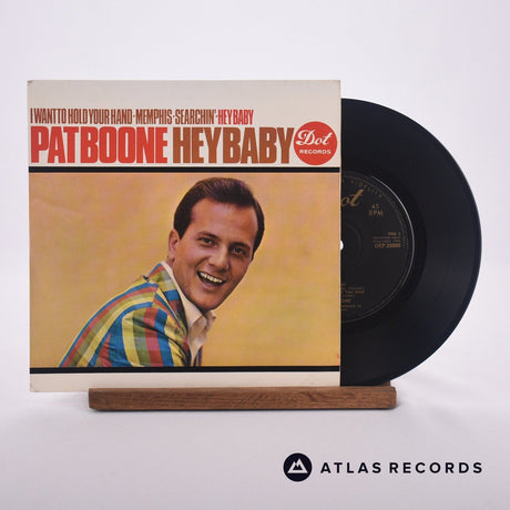 Pat Boone Hey Baby 7" Vinyl Record - Front Cover & Record