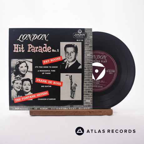 Pat Boone London Hit Parade No.5 7" Vinyl Record - Front Cover & Record