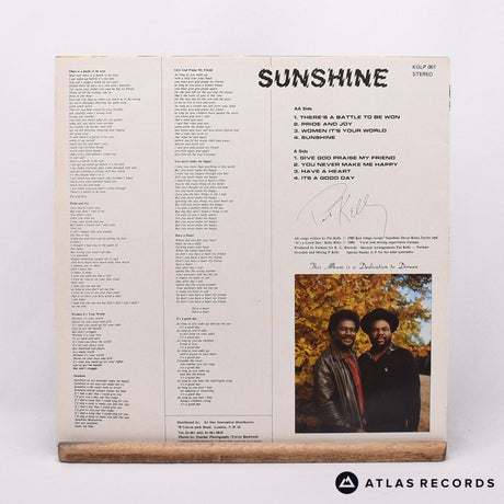 Pat Kelly - Sunshine - Red LP Vinyl Record - EX/EX