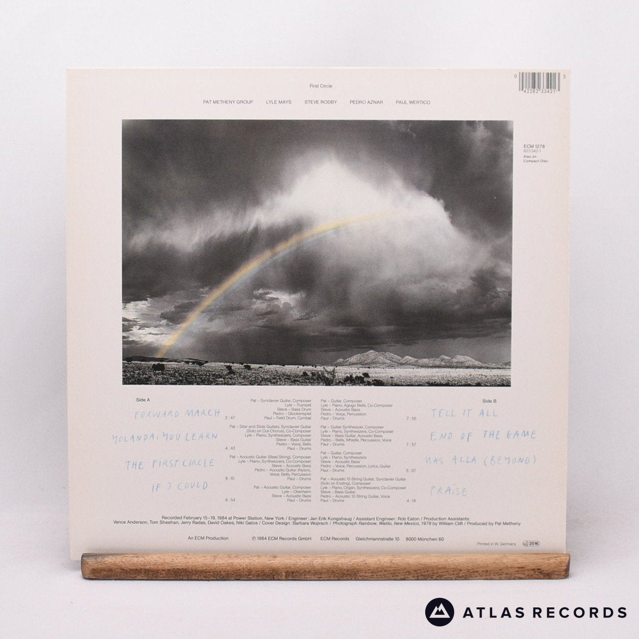 Pat Metheny Group First Circle LP Vinyl Record EX/NM – Atlas Records
