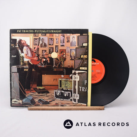 Pat Travers Putting It Straight LP Vinyl Record - Front Cover & Record