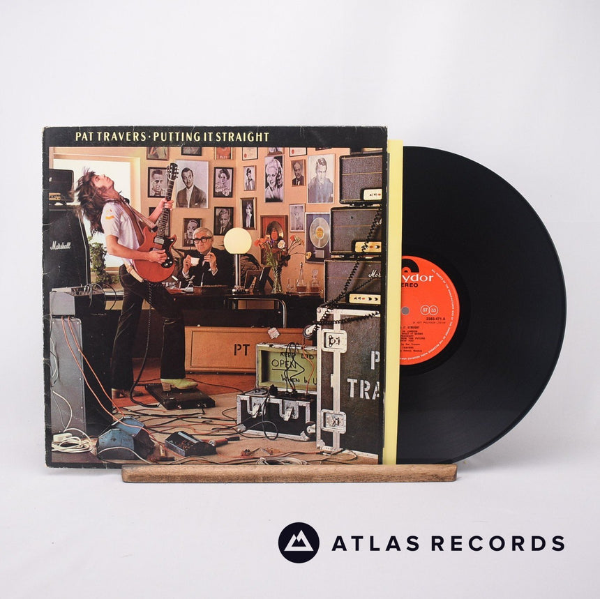 Pat Travers Putting It Straight LP Vinyl Record - Front Cover & Record