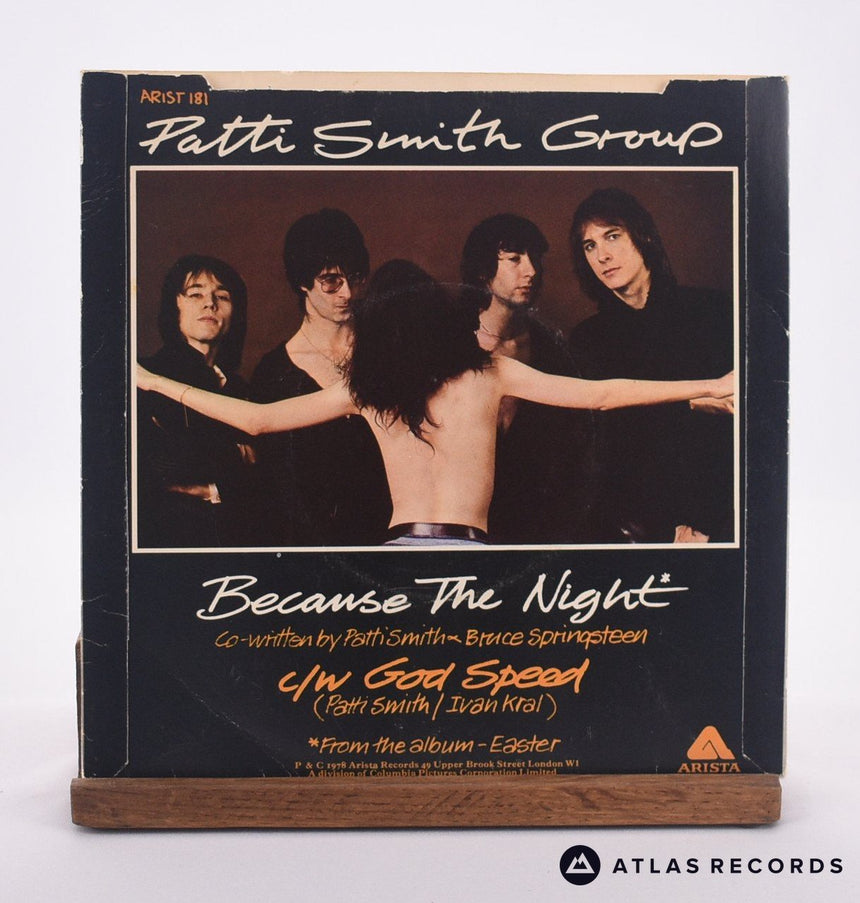 Patti Smith Group - Because The Night - 7" Vinyl Record - VG+/VG+