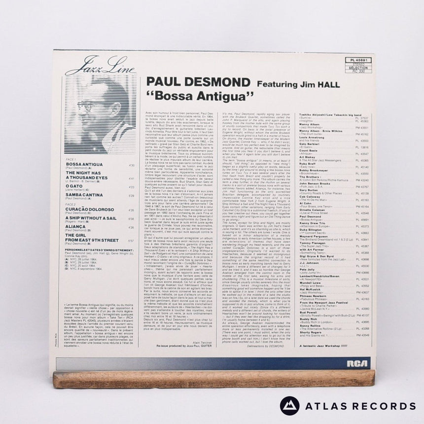 Paul Desmond - Bossa Antigua - Reissue French A B LP Vinyl Record - EX/EX