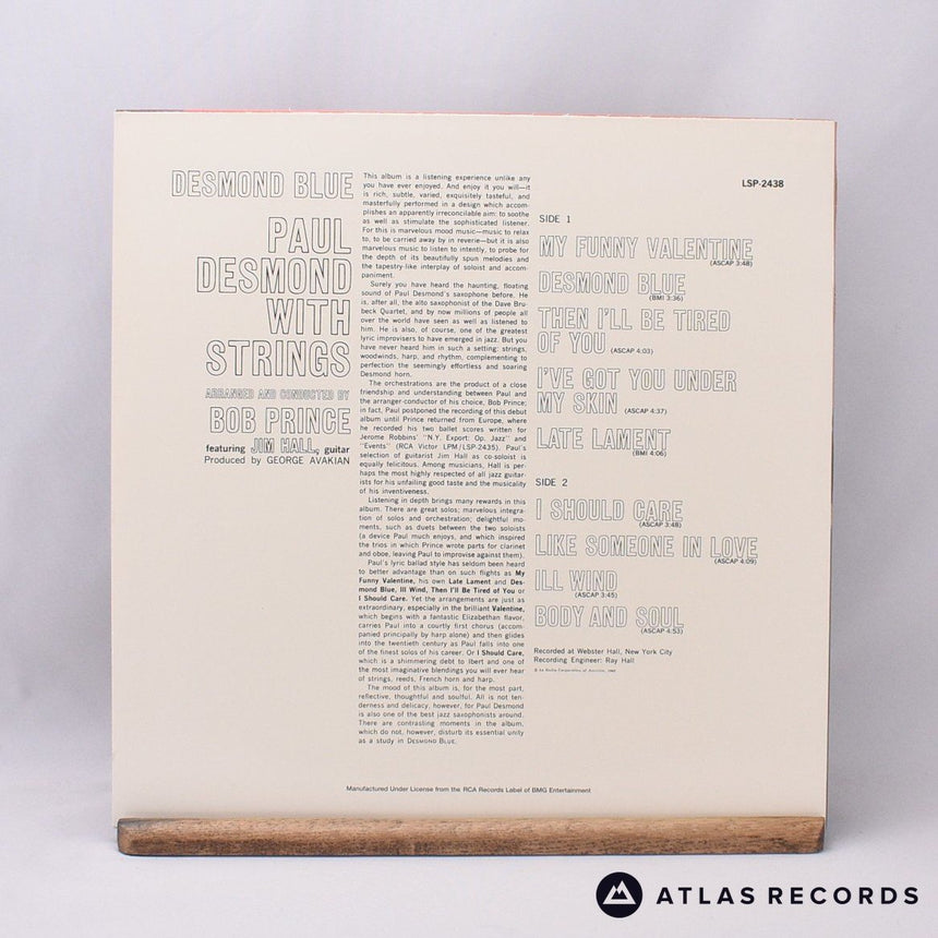 Paul Desmond With Strings - Desmond Blue - 180G Numbered LP Vinyl Record - NM/NM