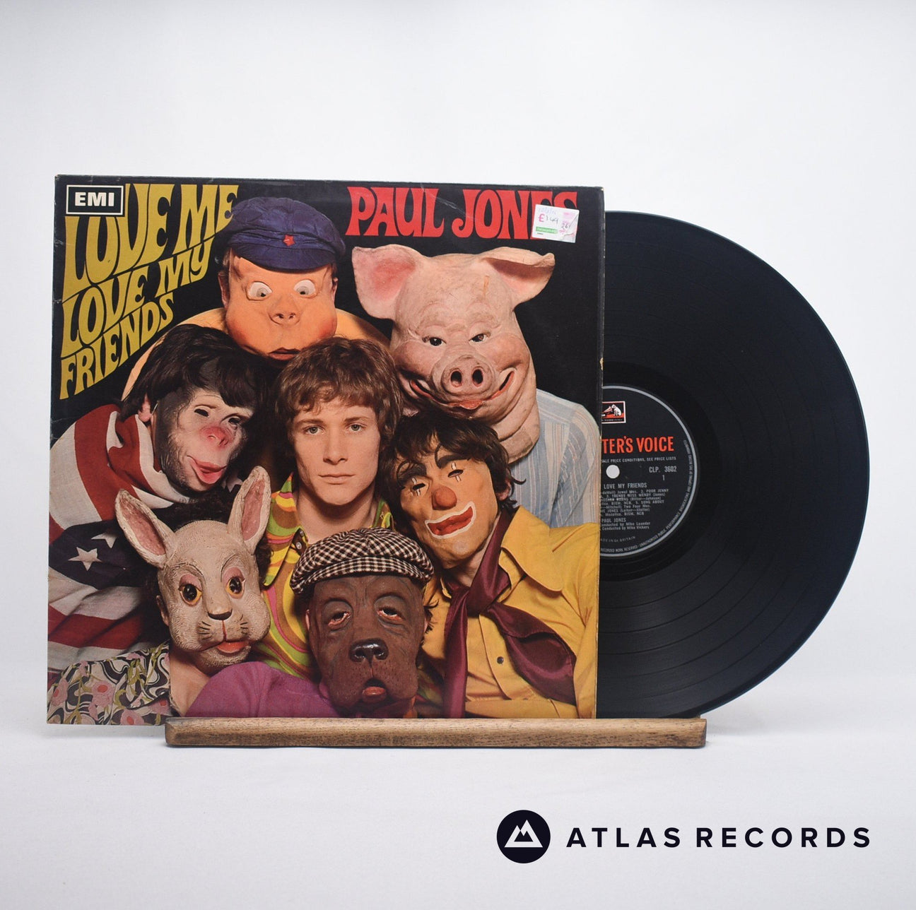 Paul Jones Love Me Love My Friends LP Vinyl Record - Front Cover & Record