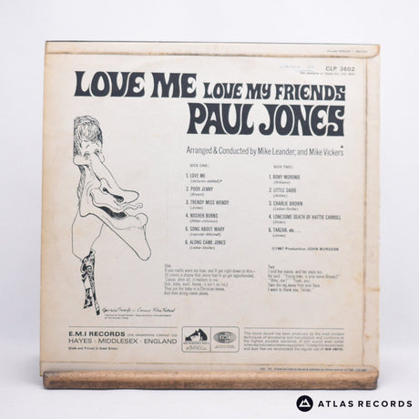 Paul Jones - Love Me Love My Friends - LP Vinyl Record - VG+/VG+