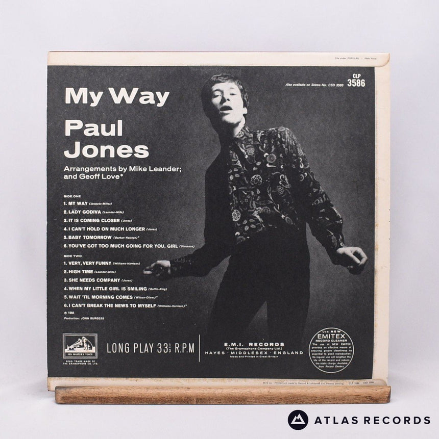 Paul Jones - My Way - Mono LP Vinyl Record - VG+/VG+