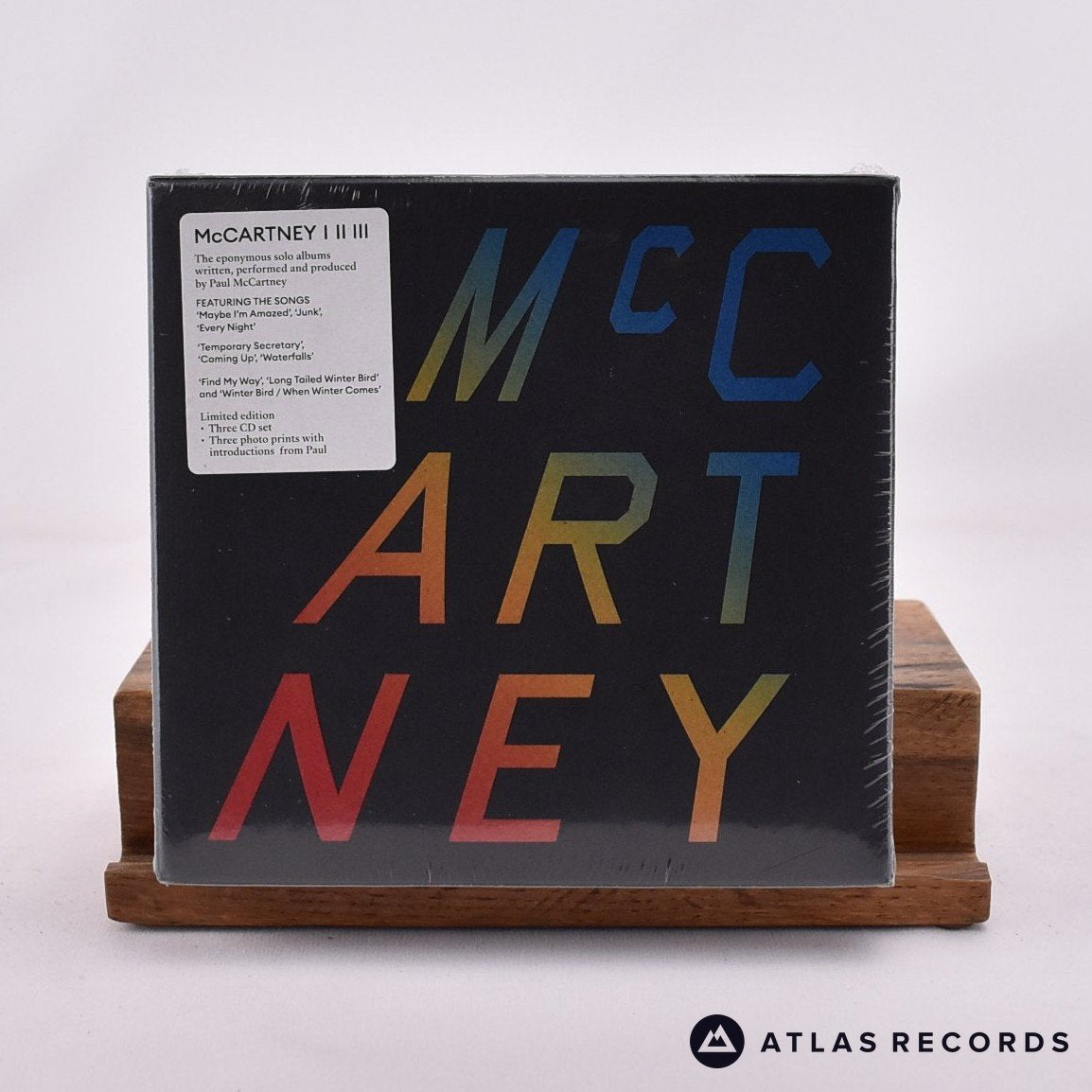 Paul McCartney McCartney I II III 3 x CD Box Set Vinyl Record - Front Cover & Record
