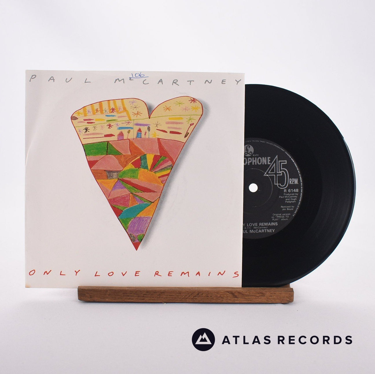 Paul McCartney Only Love Remains 7" Vinyl Record - Front Cover & Record