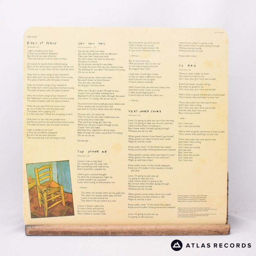 Paul McCartney - Pipes Of Peace - Gatefold LP Vinyl Record - EX/EX