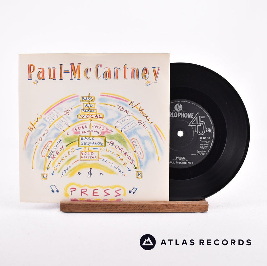 Paul McCartney Press 7" Vinyl Record - Front Cover & Record