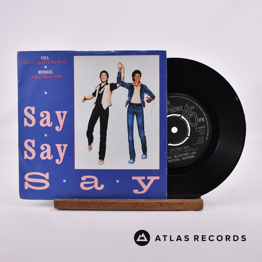 Paul McCartney Say Say Say 7" Vinyl Record - Front Cover & Record