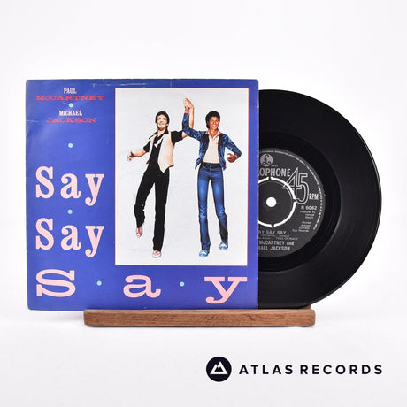 Paul McCartney Say Say Say 7" Vinyl Record - Front Cover & Record