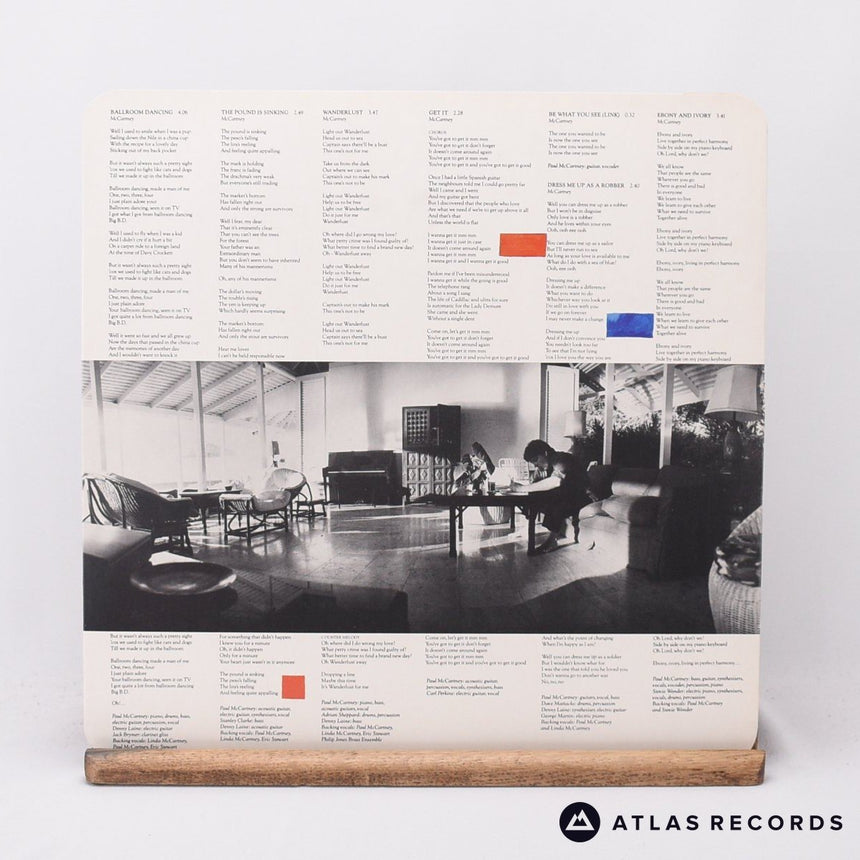 Paul McCartney - Tug Of War - LP Vinyl Record - EX/VG+