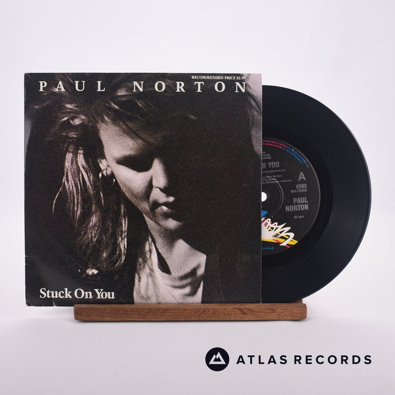 Paul Norton Stuck On You 7" Vinyl Record - Front Cover & Record