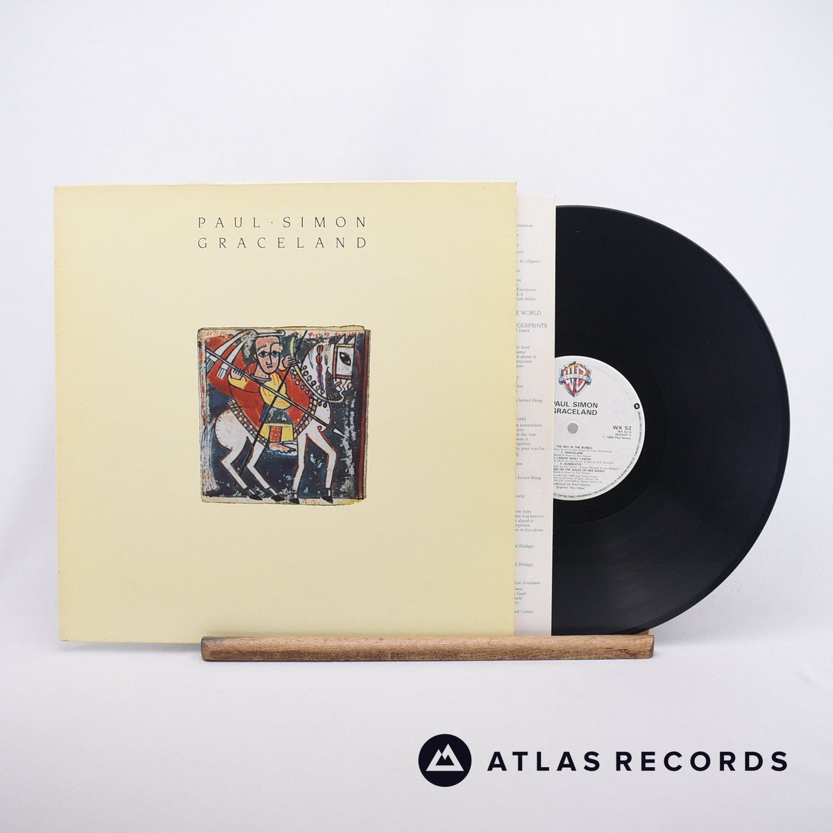 Paul Simon Graceland LP Vinyl Record - Front Cover & Record