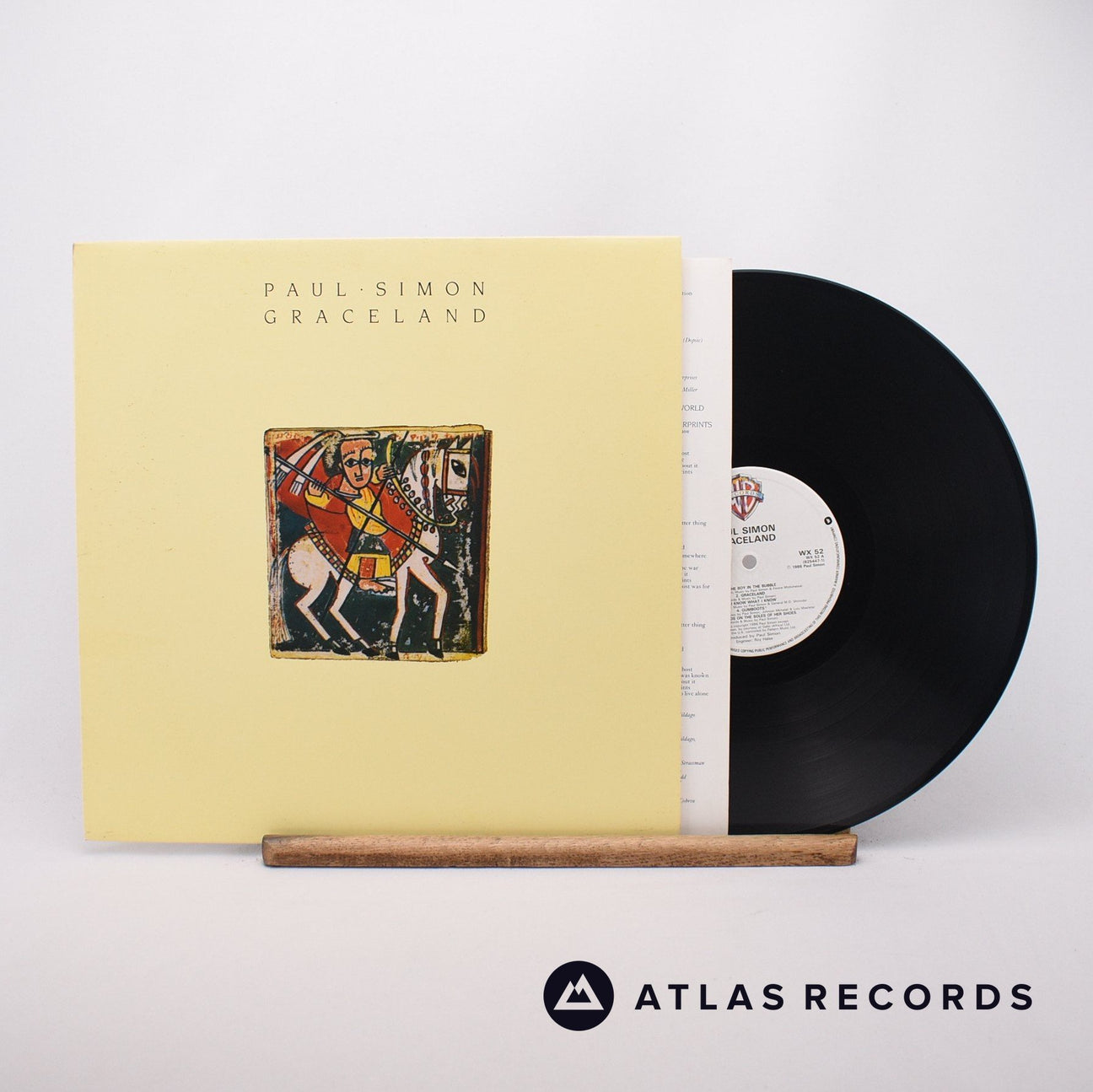 Paul Simon Graceland LP Vinyl Record - Front Cover & Record