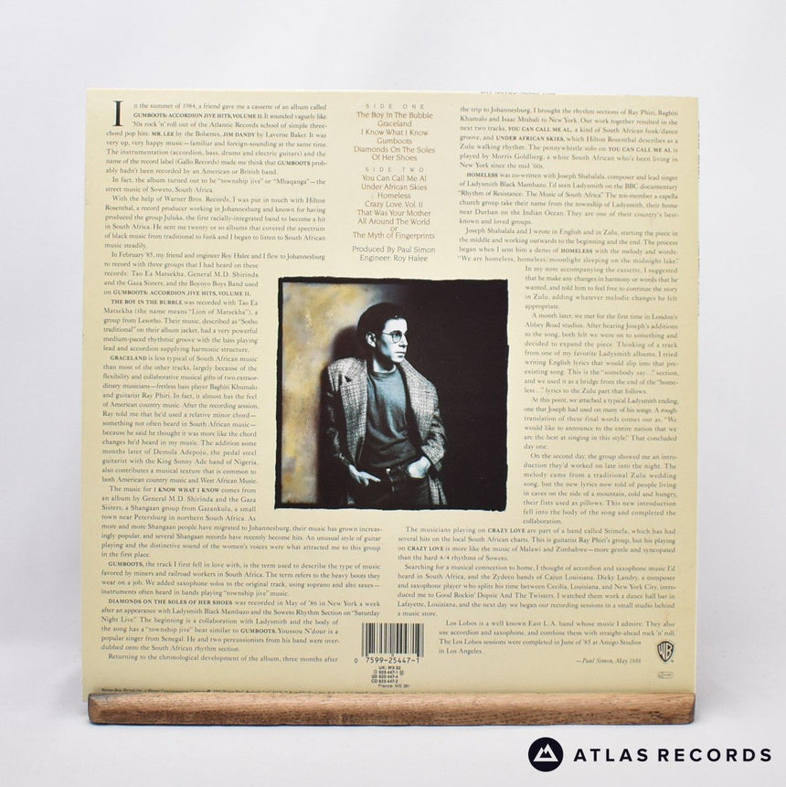 Paul Simon - Graceland - Embossed Sleeve LP Vinyl Record - EX/EX