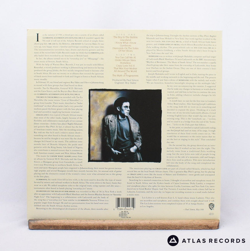 Paul Simon - Graceland - Embossed Sleeve LP Vinyl Record - VG+/EX