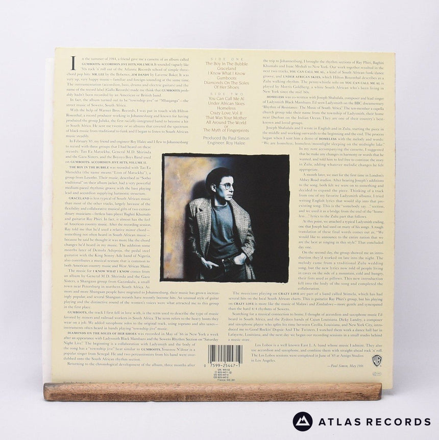 Paul Simon - Graceland - Embossed Sleeve LP Vinyl Record - EX/VG+