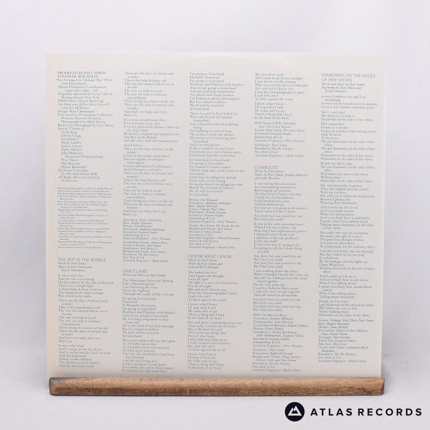 Paul Simon - Graceland - Embossed Sleeve LP Vinyl Record - EX/EX