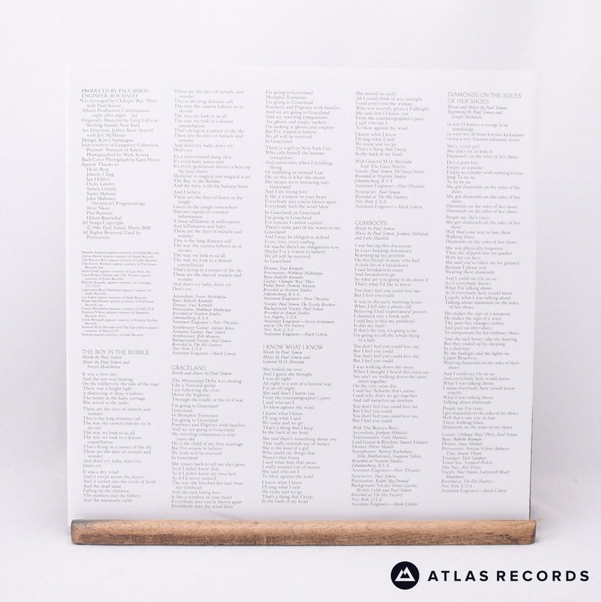 Paul Simon - Graceland - Clear ES ES LP Vinyl Record - NM/NM