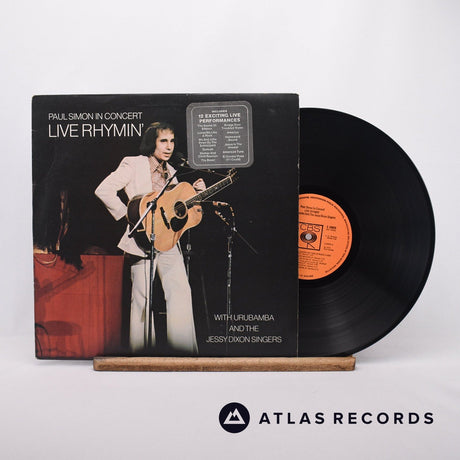 Paul Simon Paul Simon In Concert Live Rhymin' LP Vinyl Record - Front Cover & Record