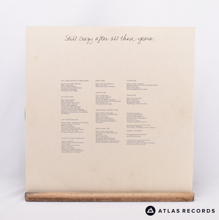 Paul Simon - Still Crazy After All These Years - LP Vinyl Record - VG+/VG+