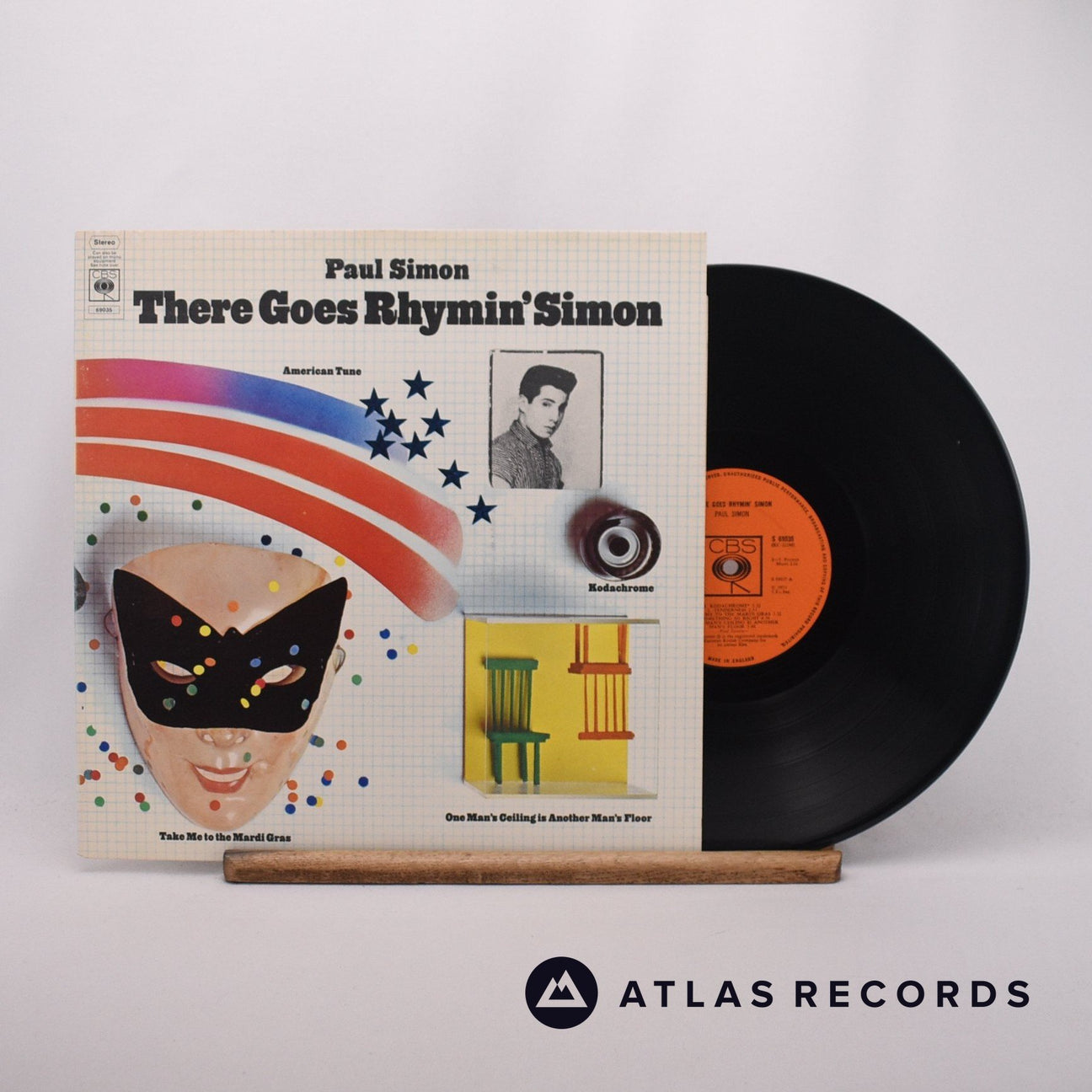 Paul Simon There Goes Rhymin' Simon LP Vinyl Record - Front Cover & Record