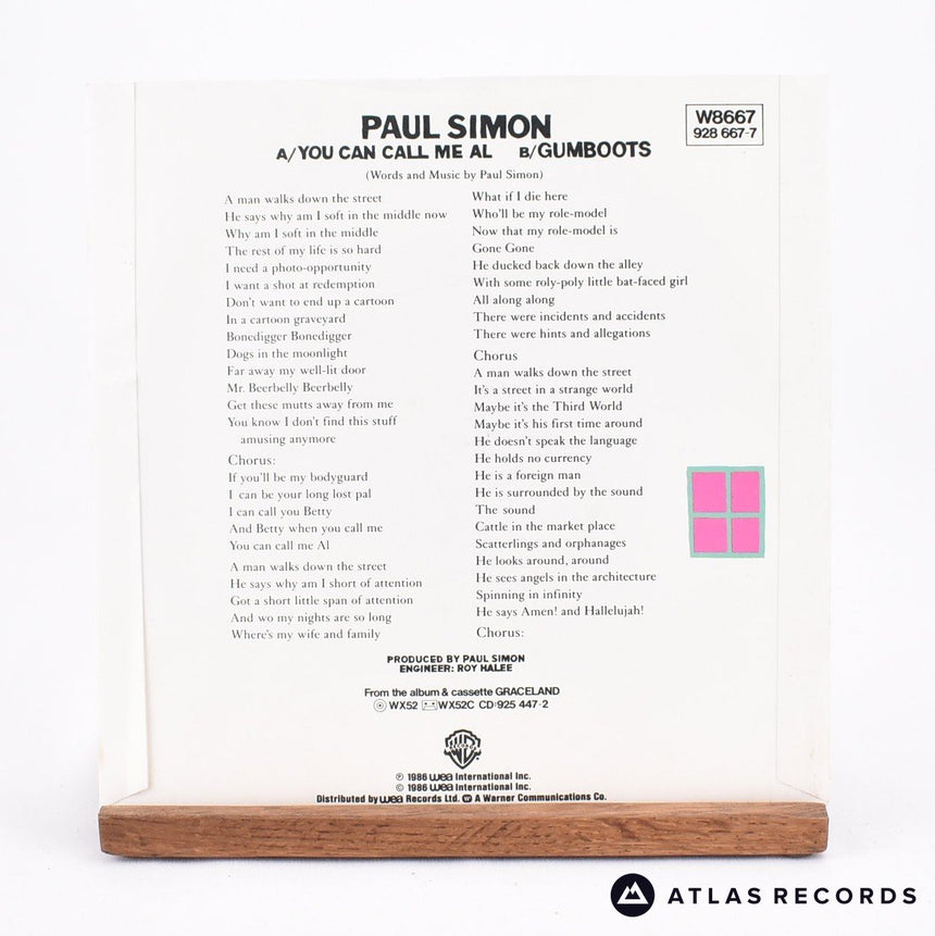 Paul Simon - You Can Call Me Al - 7" Vinyl Record - EX/VG+