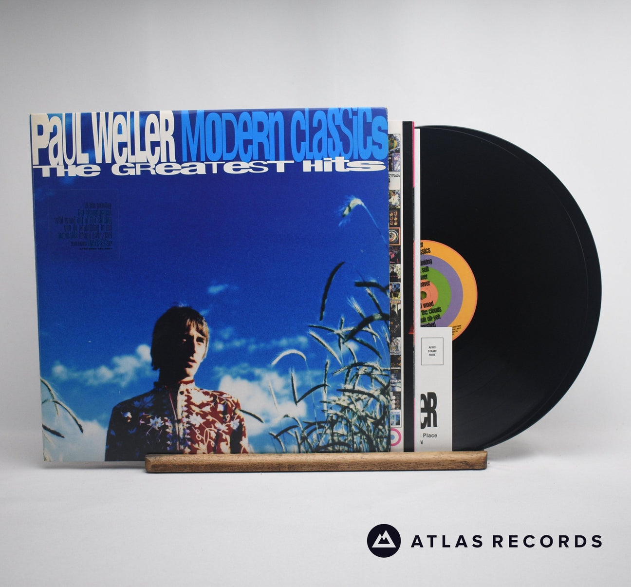 Paul Weller Modern Classics - The Greatest Hits Double LP Vinyl Record - Front Cover & Record