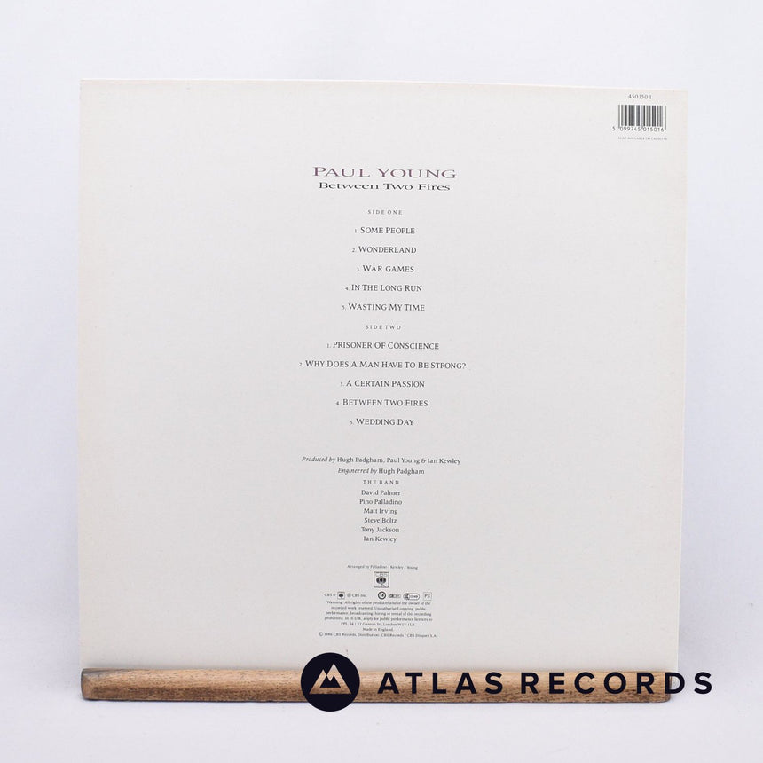 Paul Young - Between Two Fires - LP Vinyl Record - EX/EX