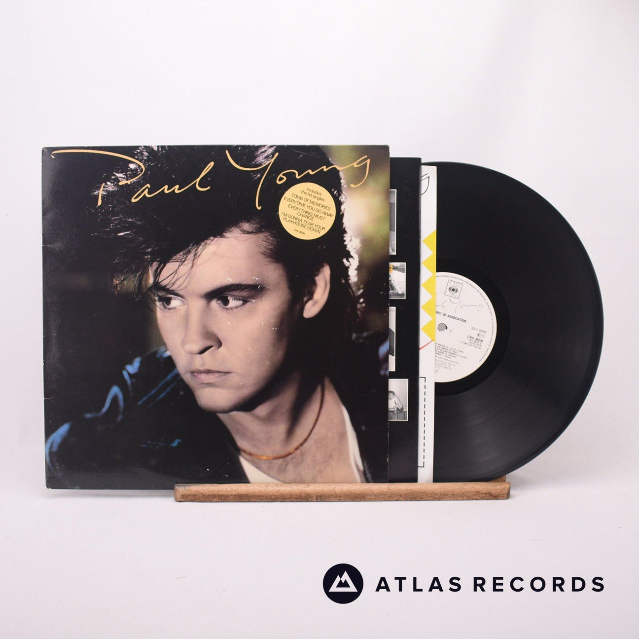 Paul Young The Secret Of Association LP Vinyl Record - Front Cover & Record