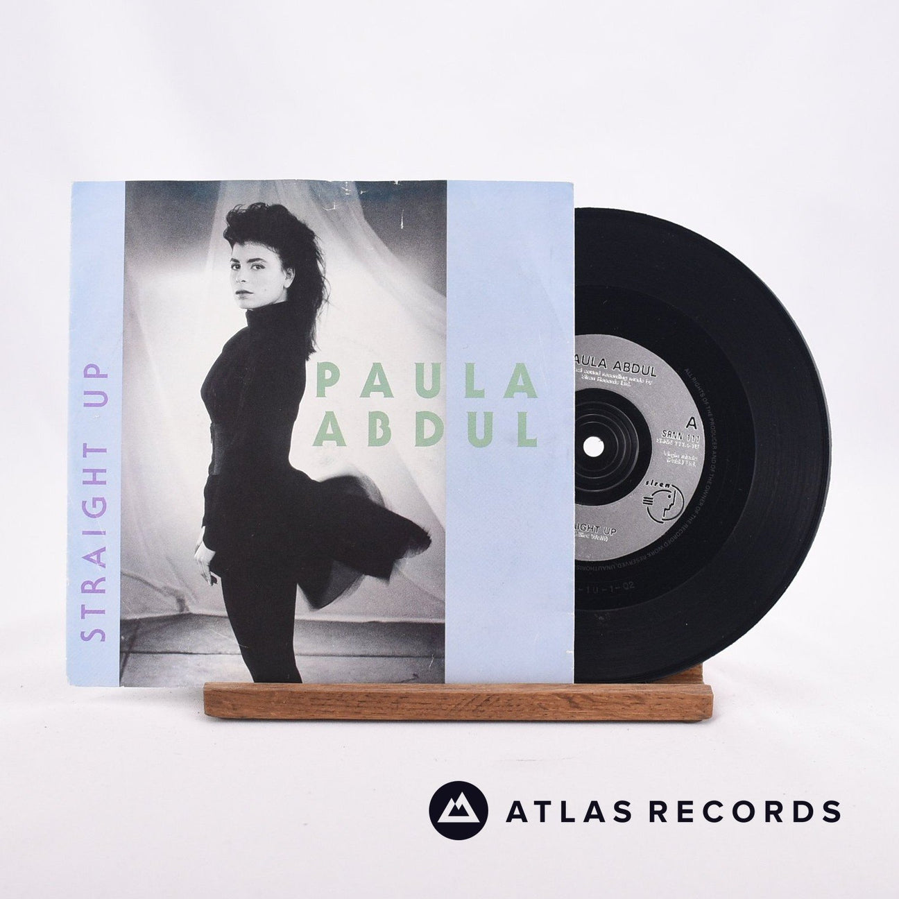 Paula Abdul Straight Up 7" Vinyl Record - Front Cover & Record