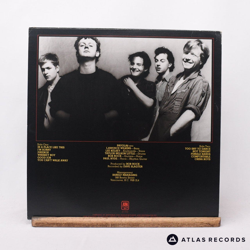 Payola$ - In A Place Like This - LP Vinyl Record - EX/EX