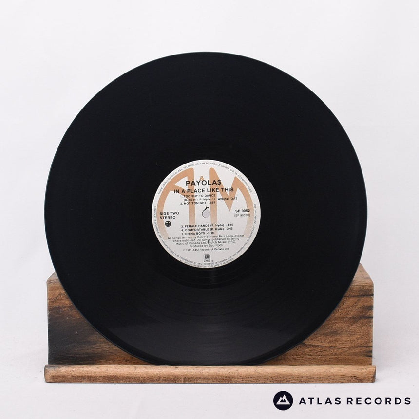 Payola$ - In A Place Like This - LP Vinyl Record - EX/EX