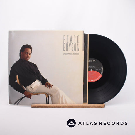 Peabo Bryson Straight From The Heart LP Vinyl Record - Front Cover & Record