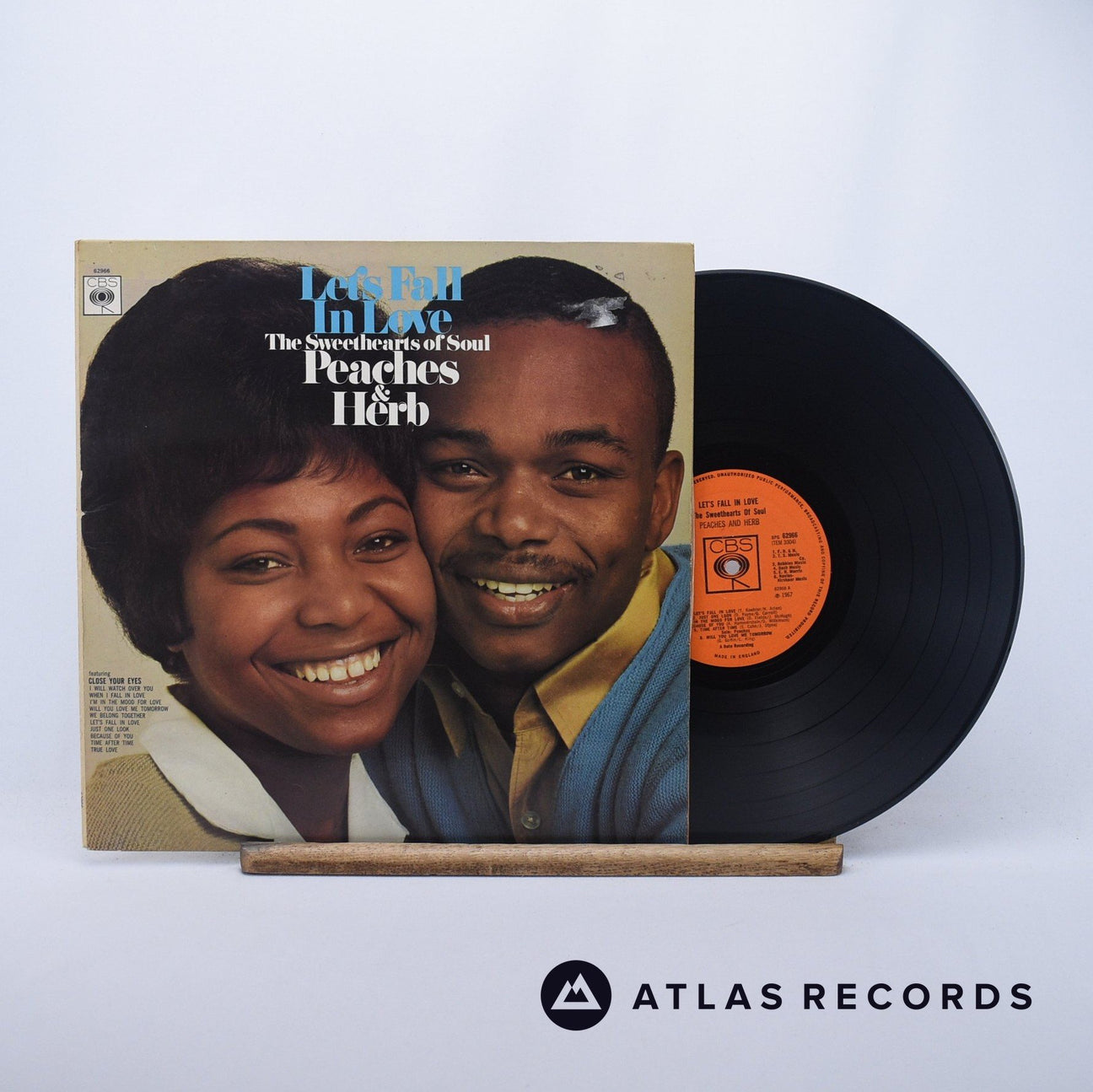 Peaches & Herb Let's Fall In Love LP Vinyl Record - Front Cover & Record