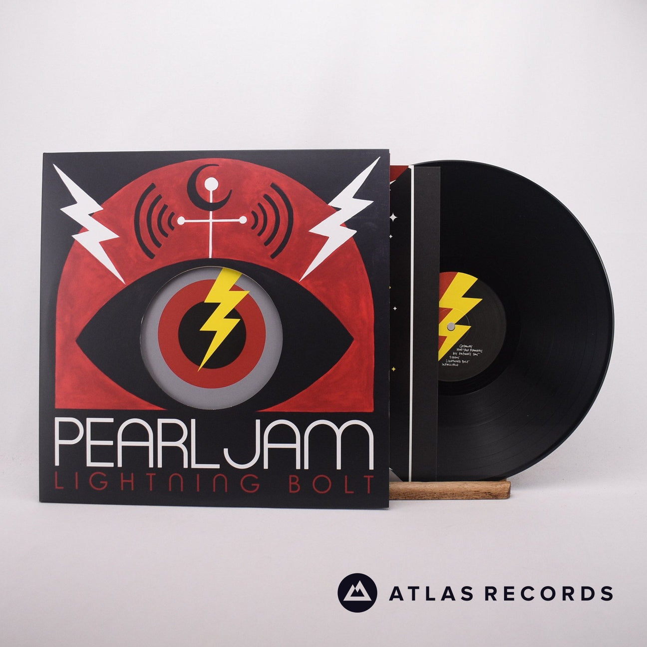 Pearl Jam Lightning Bolt LP Vinyl Record - Front Cover & Record