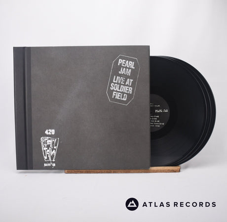 Pearl Jam Soldier Field 7/11/95 3 x LP Vinyl Record - Front Cover & Record