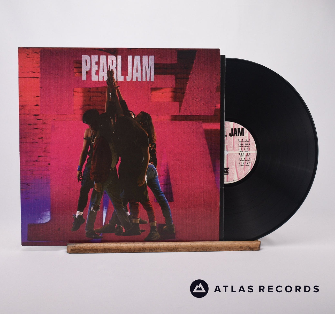 Pearl Jam Ten LP Vinyl Record - Front Cover & Record