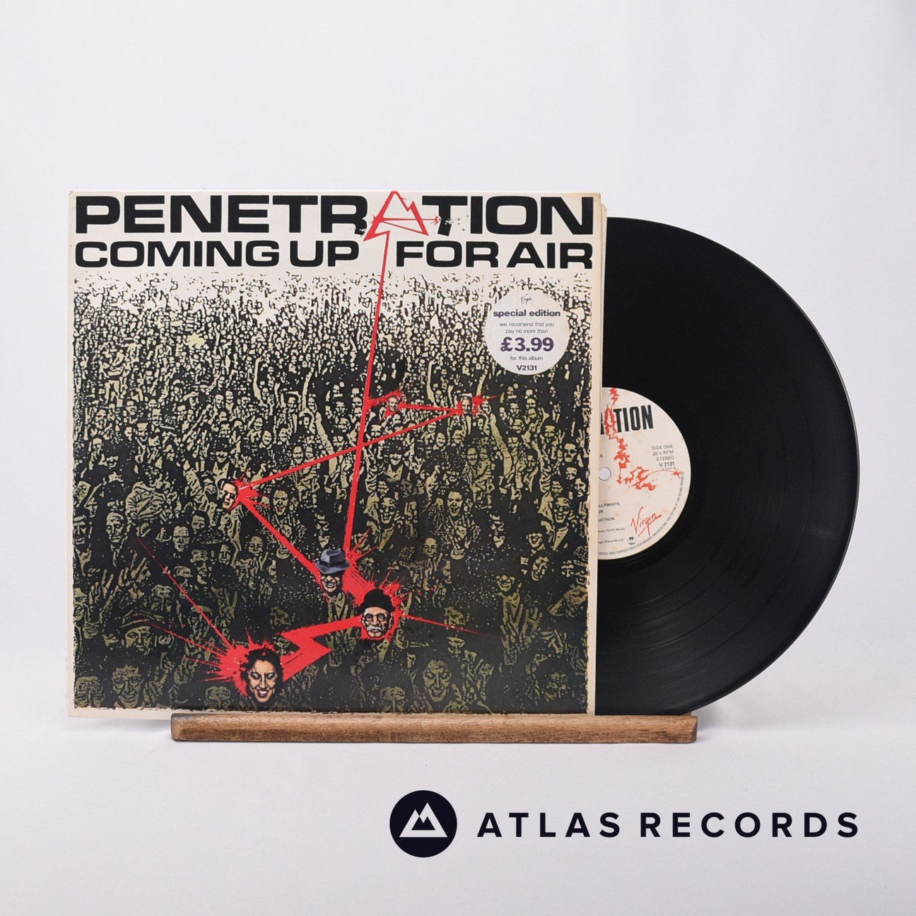 Penetration Coming Up For Air LP Vinyl Record - Front Cover & Record