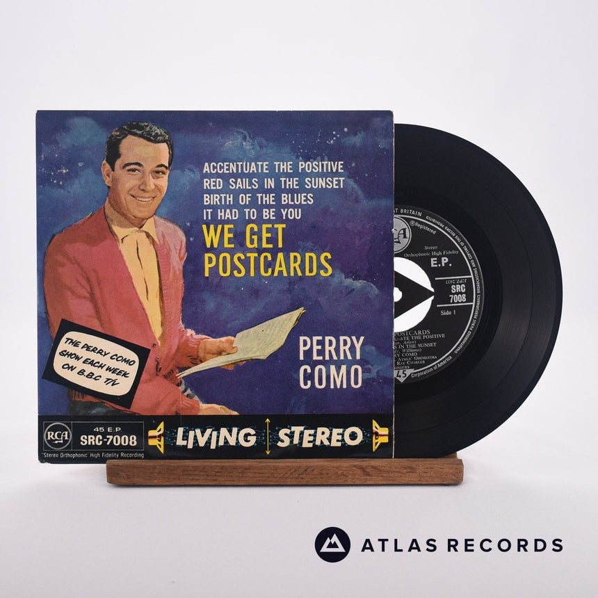 Perry Como We Get Postcards 7" Vinyl Record - Front Cover & Record