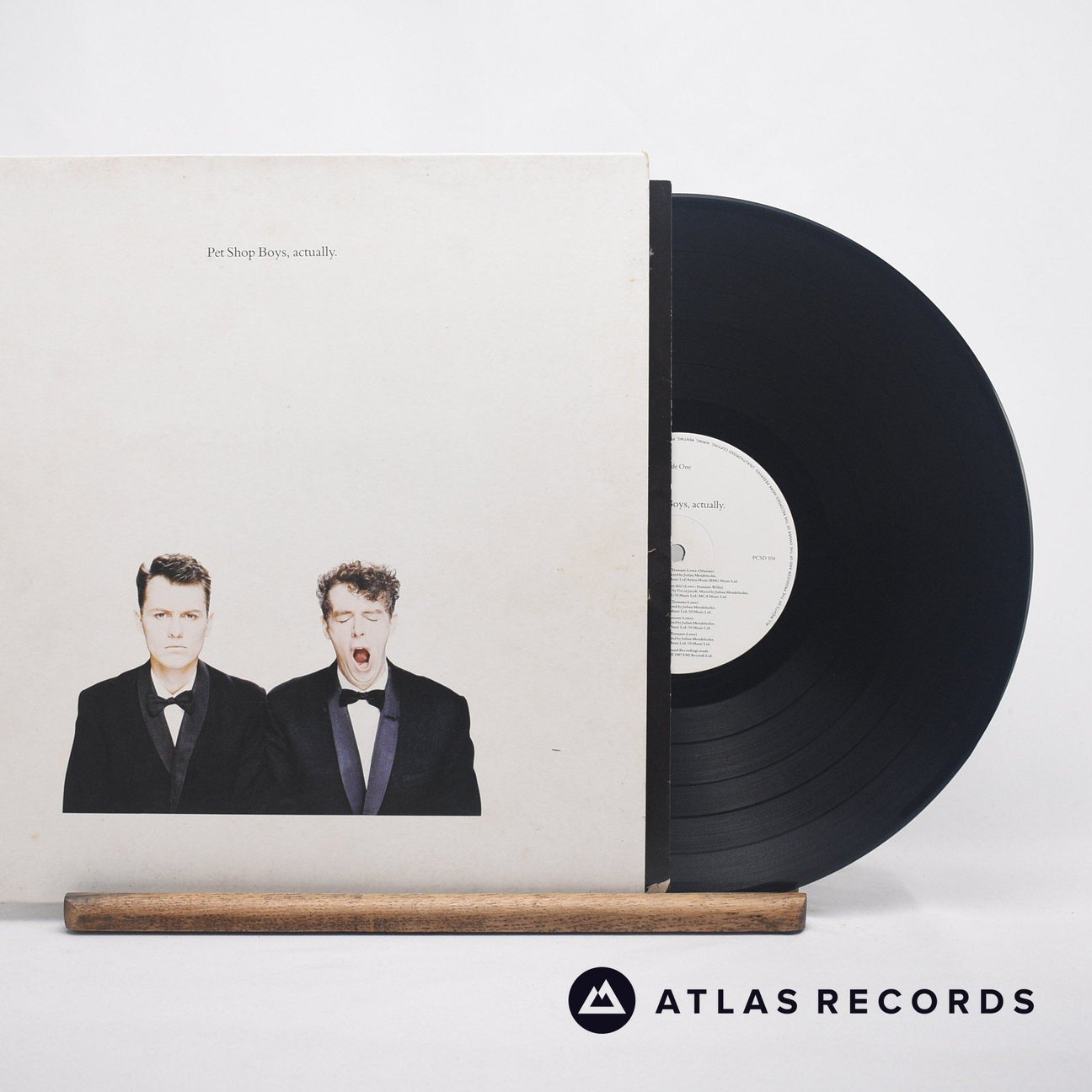 Pet Shop Boys Actually LP Vinyl Record - Front Cover & Record