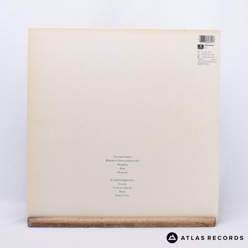 Pet Shop Boys - Actually - LP Vinyl Record - VG+/EX