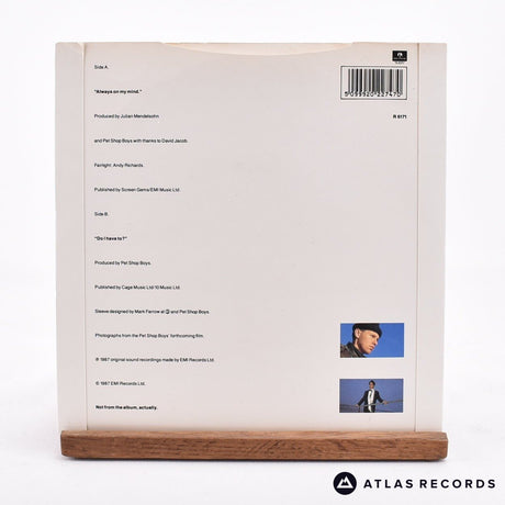Pet Shop Boys - Always On My Mind - 7" Vinyl Record - EX/EX