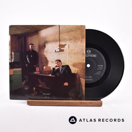 Pet Shop Boys It's A Sin 7" Vinyl Record - Front Cover & Record